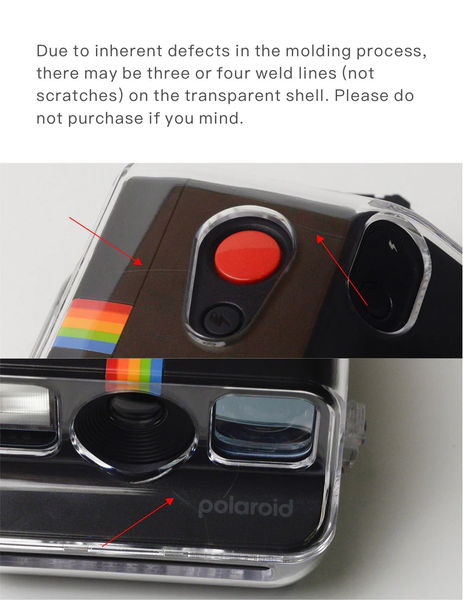 Polariod Go Clear Case, Shock-resistant and scratch-resistant, compatible with the first and second generations