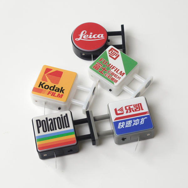 Film-themed retro refrigerator magnets with warm and cold lights