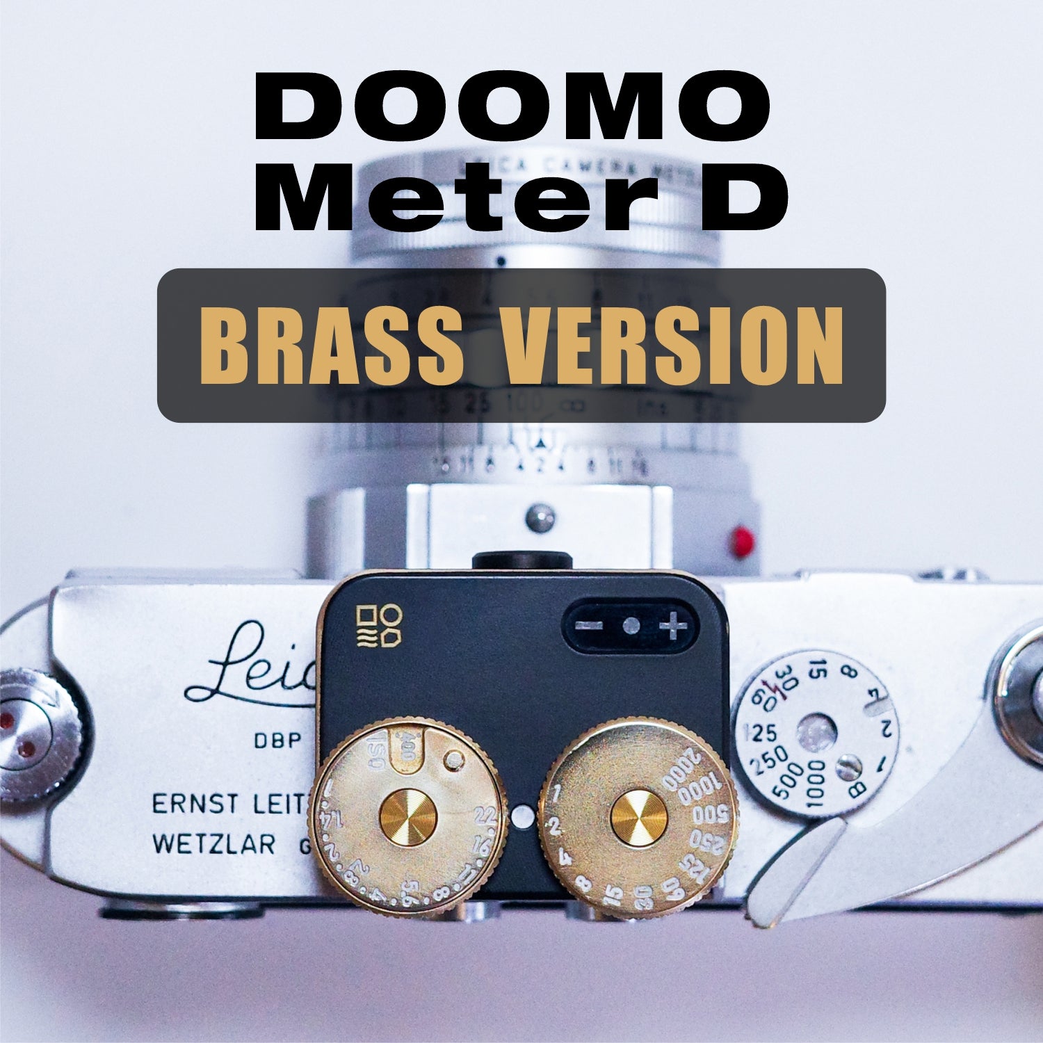 【NEW】DOOMO Meter D BRASS Version for Vintage Cameras, Customizable Pattern